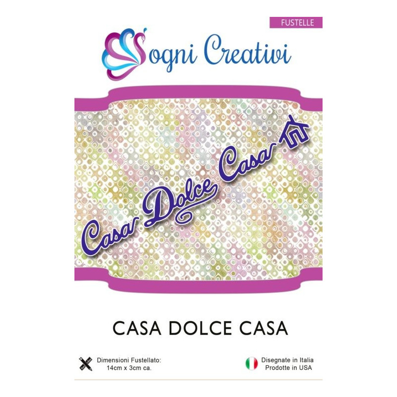 Fustella metallica sottile Casa dolce casa