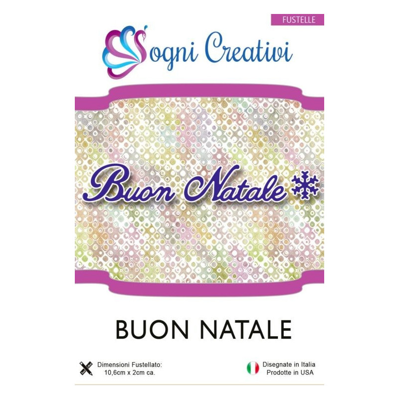 Fustella metallica sottile Buon Natale