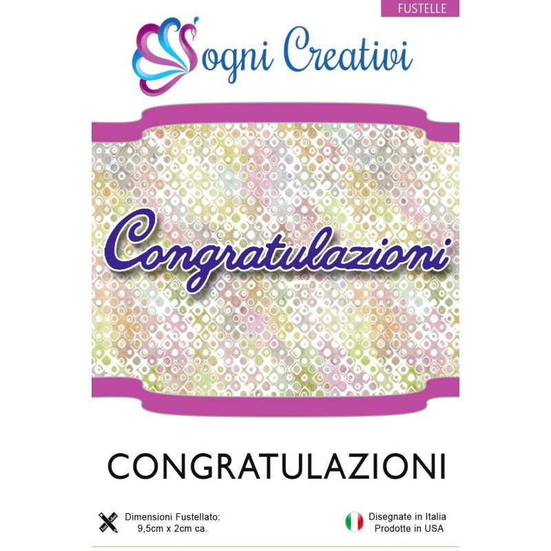 Fustella metallica sottile Congratulazioni