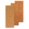 Sughero in fogli 1 mm 10 x 30 cm 12 fogli 3 tipi grana