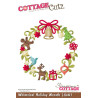Fustella metallica Cottage Cutz Whimsical Holiday Wreath
