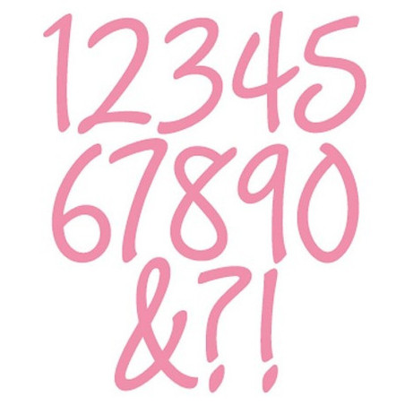 Fustella metallica Marianne Design Collectables Charming numbers