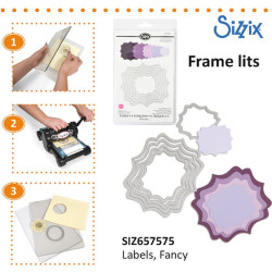 Fustella Sizzix Framelits Etichette fancy 5 pezzi