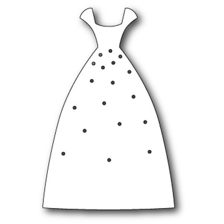 Fustella metallica Memory Box Beaded Dress