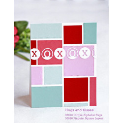 Fustella metallica Memory Box Cirque Alphabet Tags