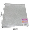 Fommy 2 mm glitterato silver 22x30 cm
