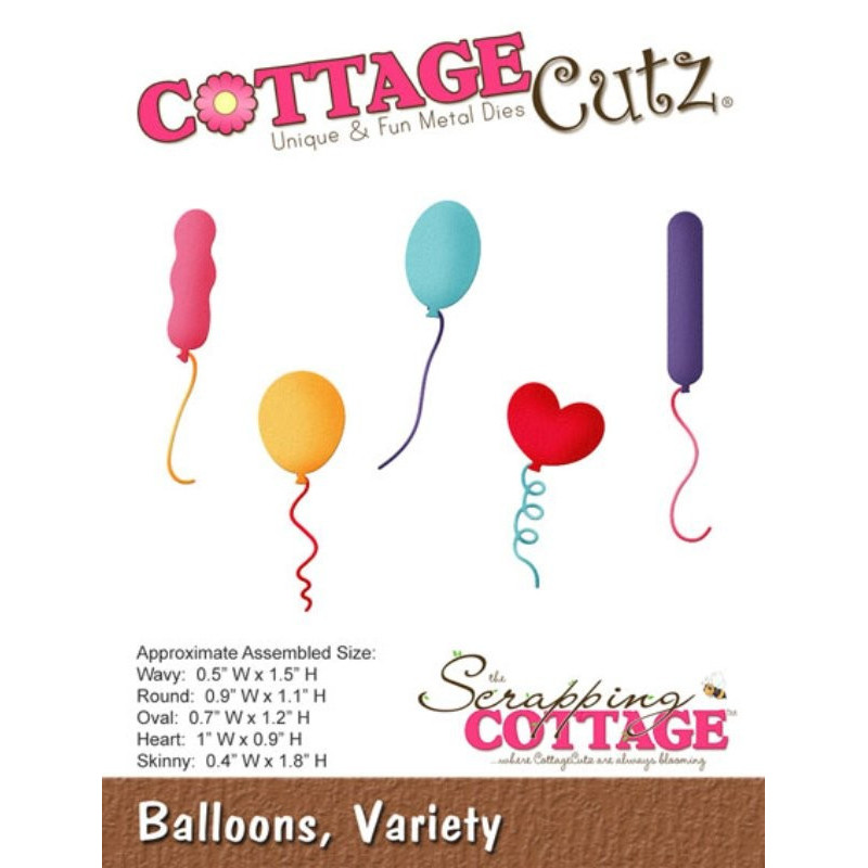 Fustella metallica Cottage Cutz Balloons Variety