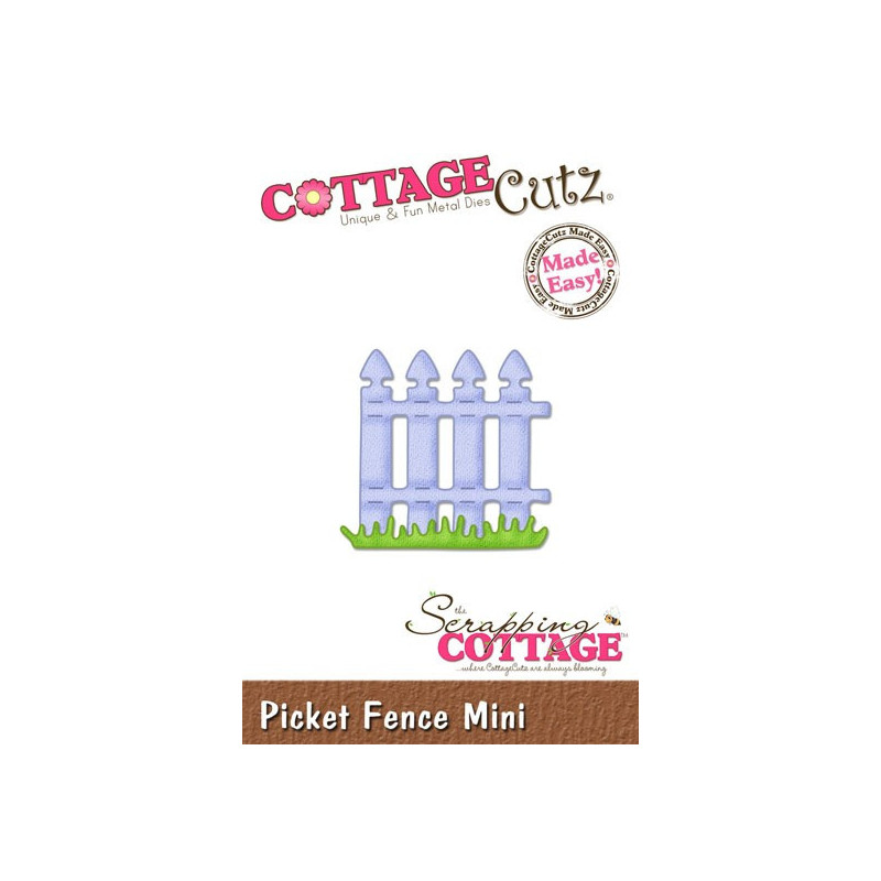 Fustella metallica Cottage Cutz Picket Fence Mini