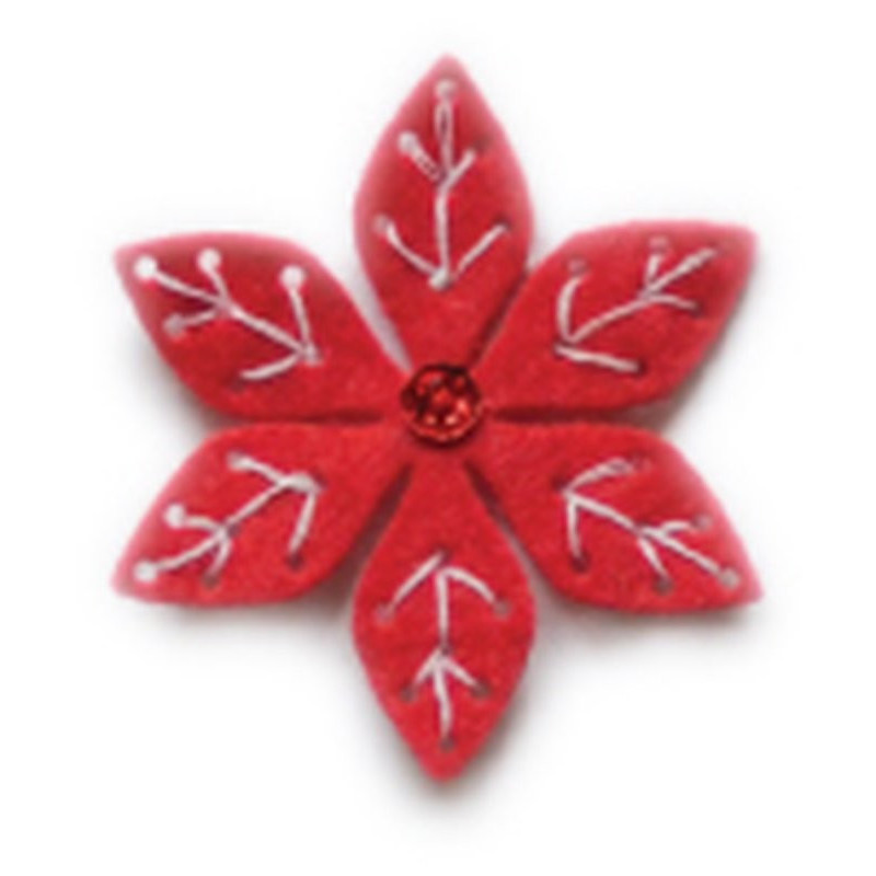 Fustella metallica Memory Box Plush Small Poinsettia
