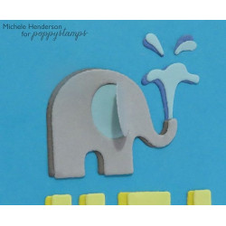 Fustella metallica PoppyStamps Small Elephant