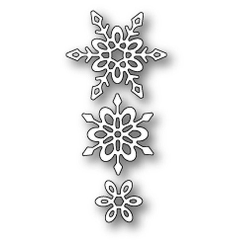Fustella metallica PoppyStamps Madeleine Snowflakes
