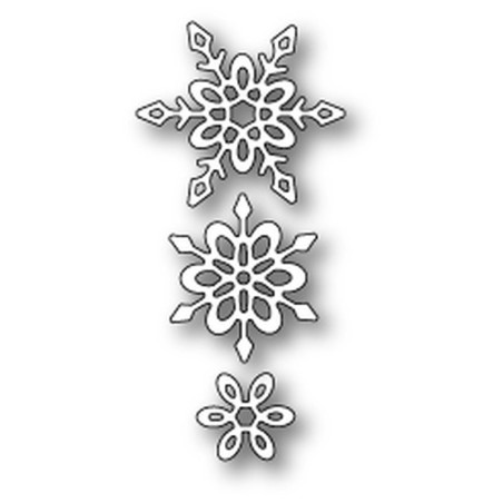 Fustella metallica PoppyStamps Madeleine Snowflakes