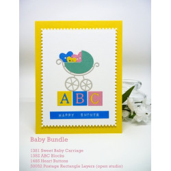 Fustella metallica PoppyStamps ABC Blocks