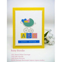 Fustella metallica PoppyStamps Sweet Baby carriage
