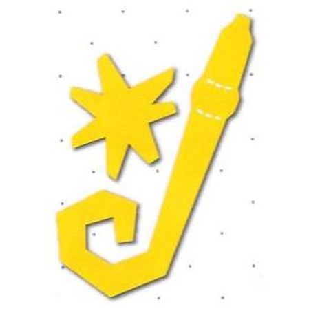 Fustella Sizzix Originals Yellow Trombetta festa party