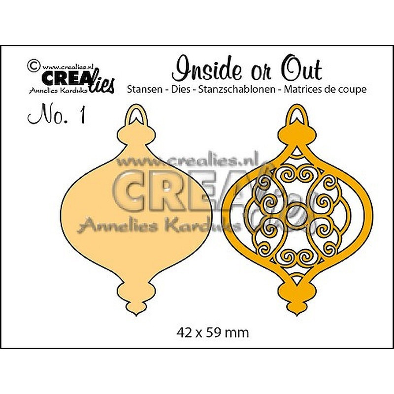 Fustella metallica Crealies Inside or Out 01