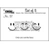 Fustella metallica Crealies Set of 3 nr 37
