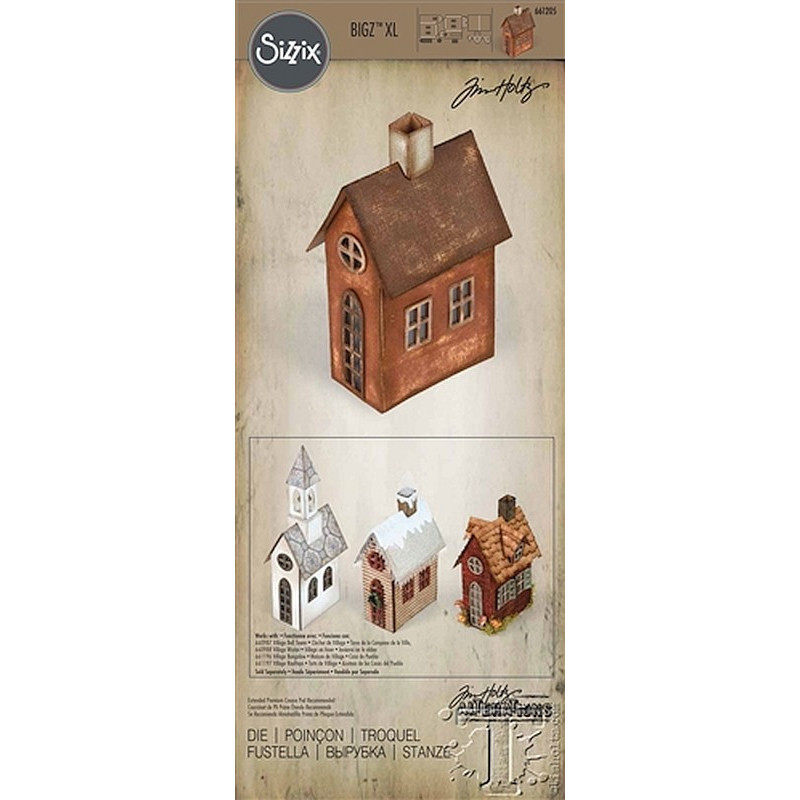 Fustella Sizzix BIGz XL Cuorio box con framelits by Tim Holtz