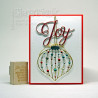 Fustella metallica Jeweled Finial Ornament