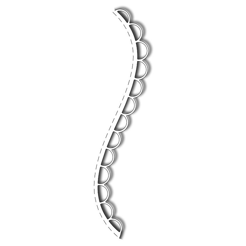 Fustella metallica Lovely Loop Edger