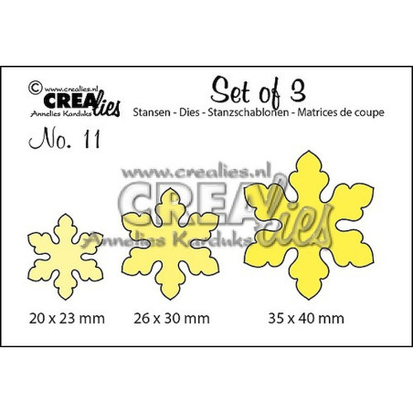 Fustella metallica Crealies Set of 3 nr 11