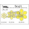 Fustella metallica Crealies Set of 3 nr 23