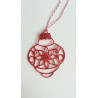 Fustella metallica Poinsettia Bubble Ornament