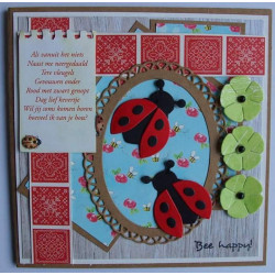 Fustella metallica Marianne Design Collectables Bee and lady bird