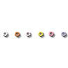 Set 25 occhielli a fiorellino colori misti