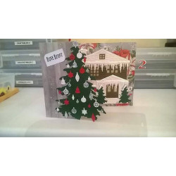Fustella metallica Marianne Design Craftables Punch die Christmas tree