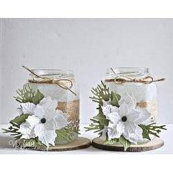 Fustella metallica Marianne Design Creatables Petra's Poinsetta