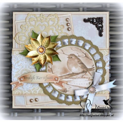 Fustella metallica Marianne Design Craftables Ribbon Doily with rosette