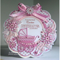 Fustella metallica Marianne Design Catables Eline Baby carriage