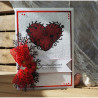 Fustella metallica Heart Rose Vine
