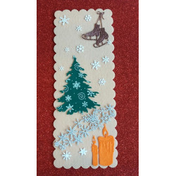 Fustella metallica Marianne Design Craftables Ice Crystals border