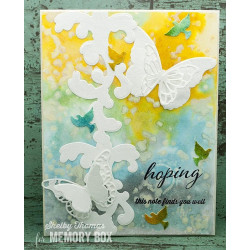 Fustella metallica Memory Box Precious Butterflies
