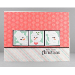 Fustella metallica Peeking Snow Family