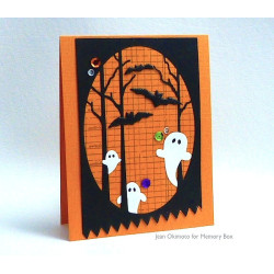 Fustella metallica Memory Box Swirling Ghosts