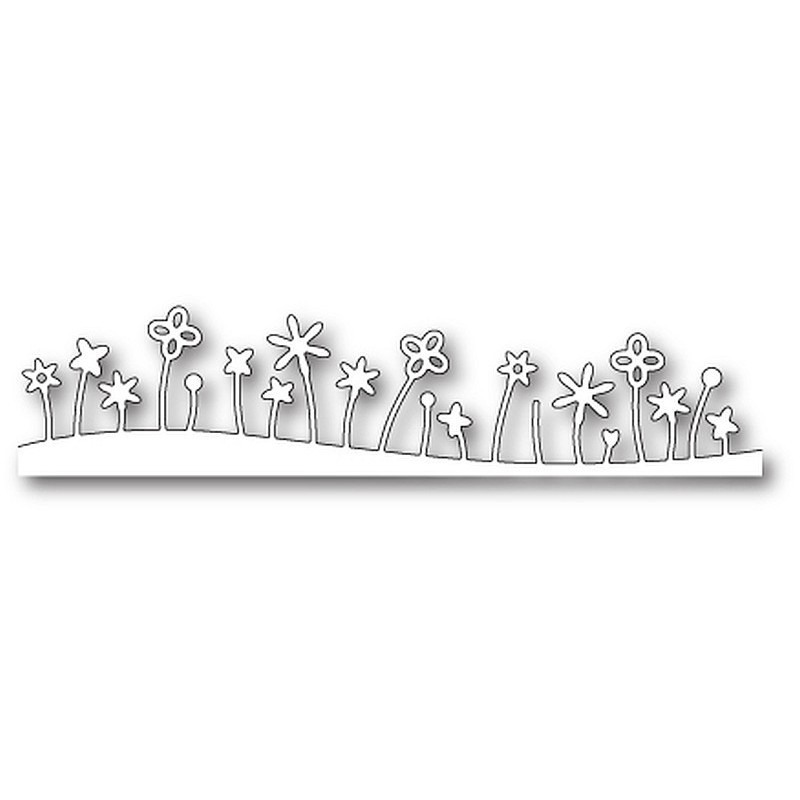 Fustella metallica Memory Box Tickle Flower Landscape