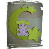 Fustella A4 Fiocco nascita Bimbo Luna e Stelle