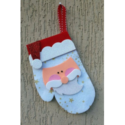 Fustella XL Guanto e viso Babbo Natale