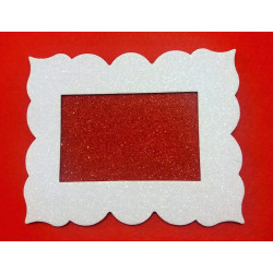 Fustella L Cornice bordi ondulati