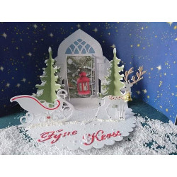 Fustella metallica Marianne Design Creatables Sleigh
