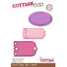 Fustella metallica Cottage Cutz Love Tags Set