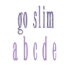 Fustella Sizzix Go Slim Lowercase alphabet