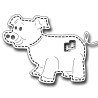 Fustella metallica Stitched Pig