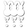 Fustella metallica Marshmallow Bunnies