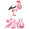 Fustella metallica Marianne Design Collectables Eline's Stork