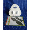 Fustella A4 Borsa con manico smerlato
