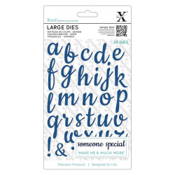 Fustella metallica Xcut Script Alphabet Lowercase